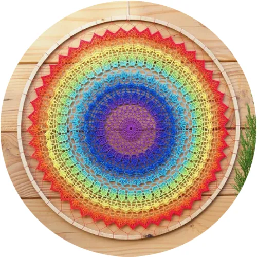 MooiHout Mandala træring DIY dekoration flere størrelser