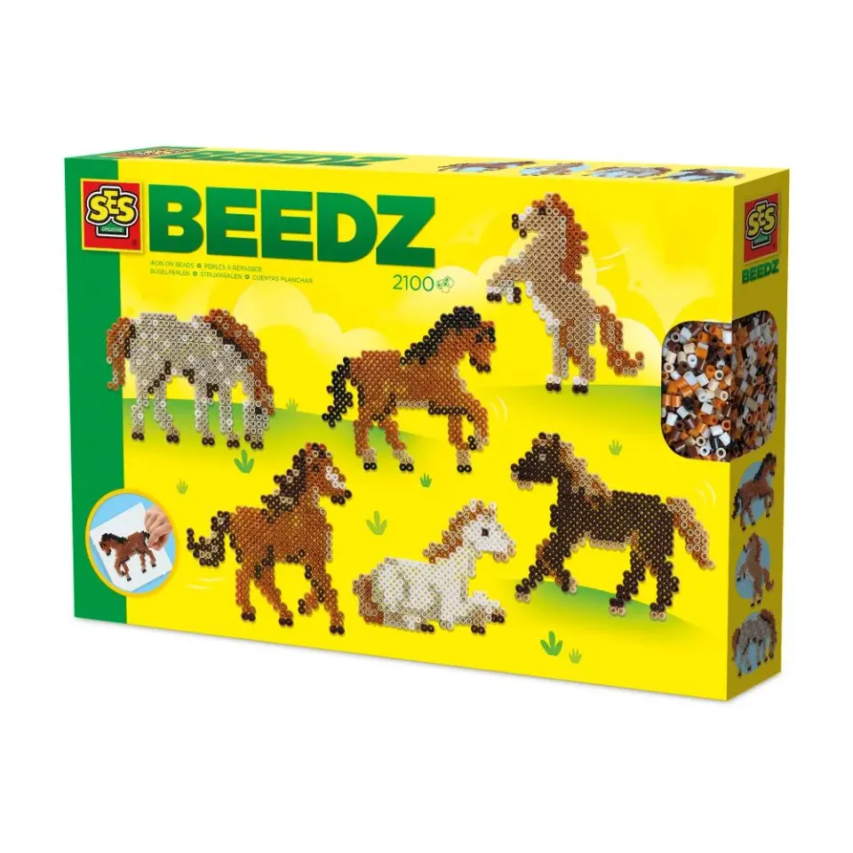 SES Creative Beedz perlesæt 2100 stk vilde heste