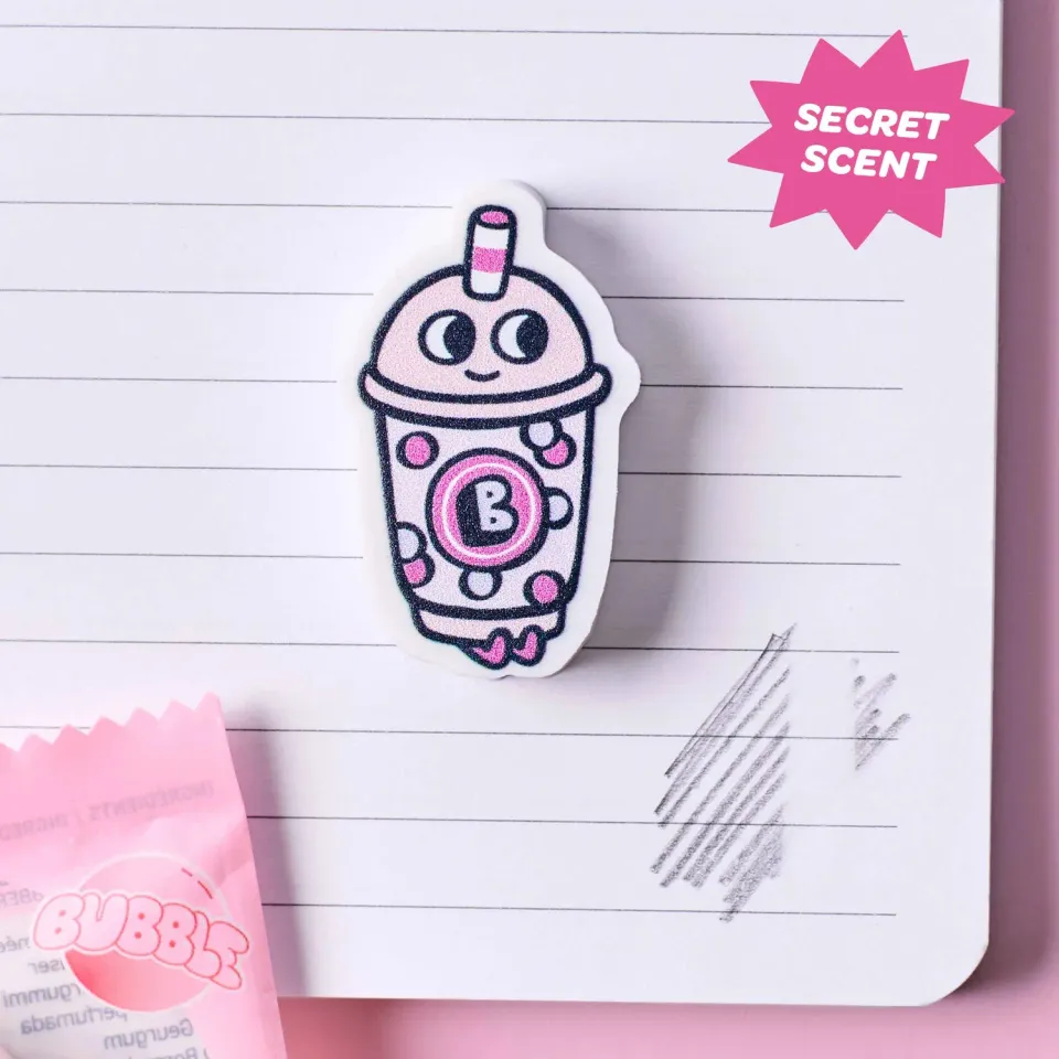 OMY Eraser Buddies Bubble viskelæder med duft