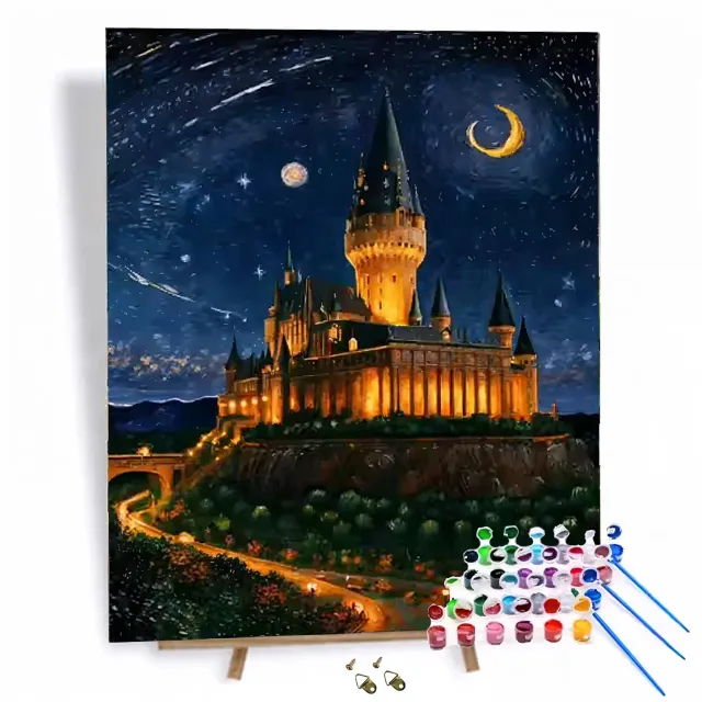 Craftsy Magisk Slot mal efter tal sæt 40x50 cm landskab