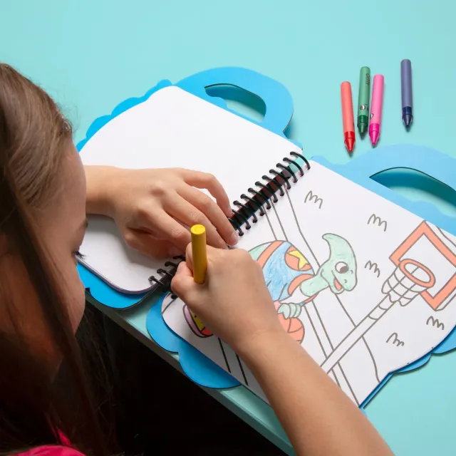 OMY Coloring Stickers Book Dino malebog 35 sider