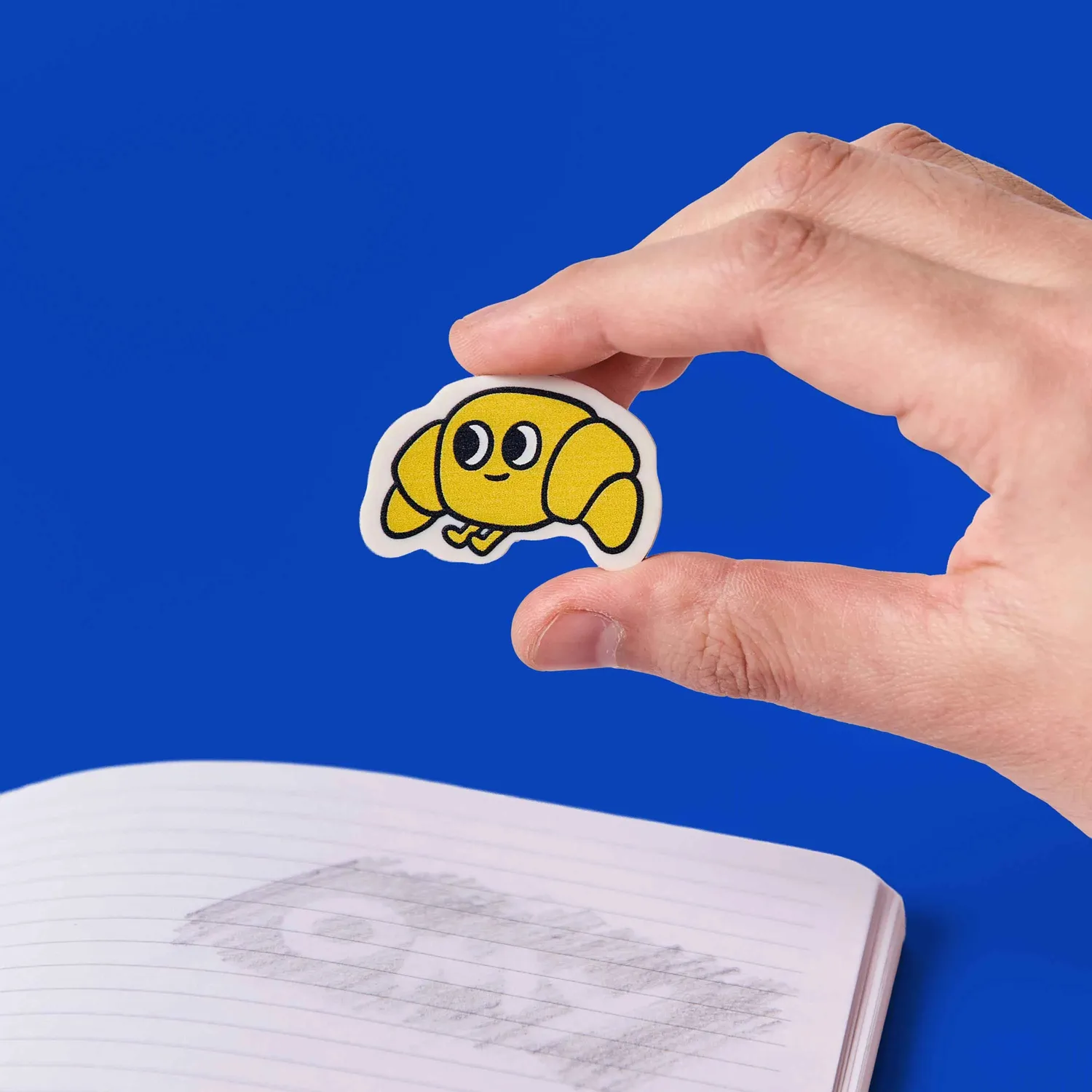 OMY Eraser Buddies viskelæder Leon croissant duft