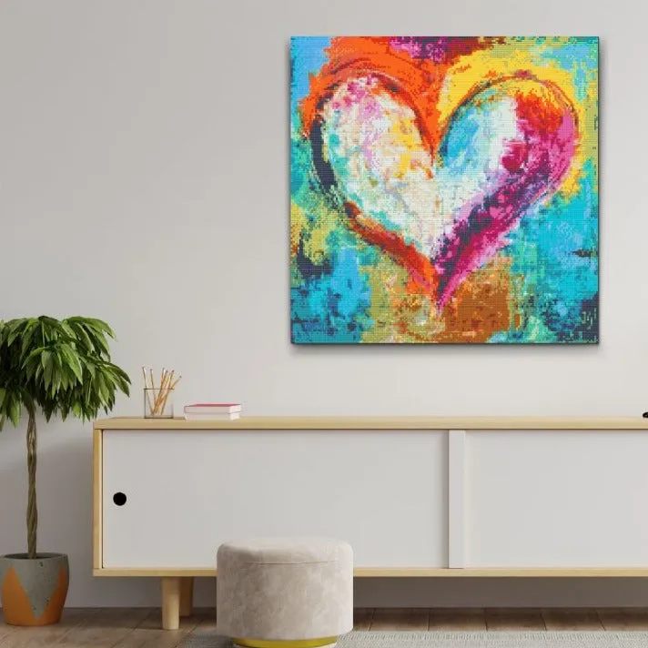 Road2Art Hjerte diamond painting 50x50 cm 5D