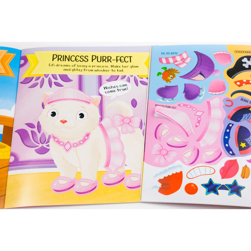 Decoden Magic Silly Stickers Kittens klistermærkebog katte