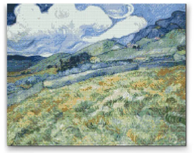Road2Art Wheat Field Van Gogh diamond paint 30x40 cm rund