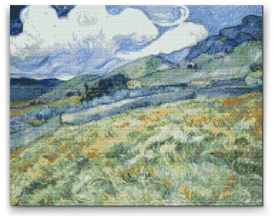 Road2Art Wheat Field Van Gogh diamond paint 30x40 cm rund