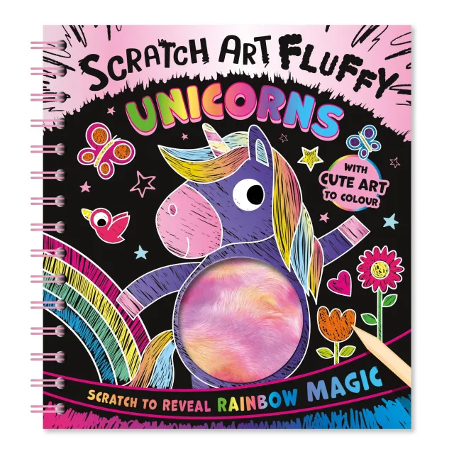 Decoden Magic Scratch Art Fluffy Unicorns skrabebog