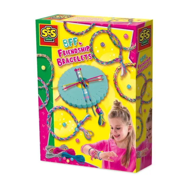 SES BFF venskabsarmbånd knyttesæt med perler fra 5 år