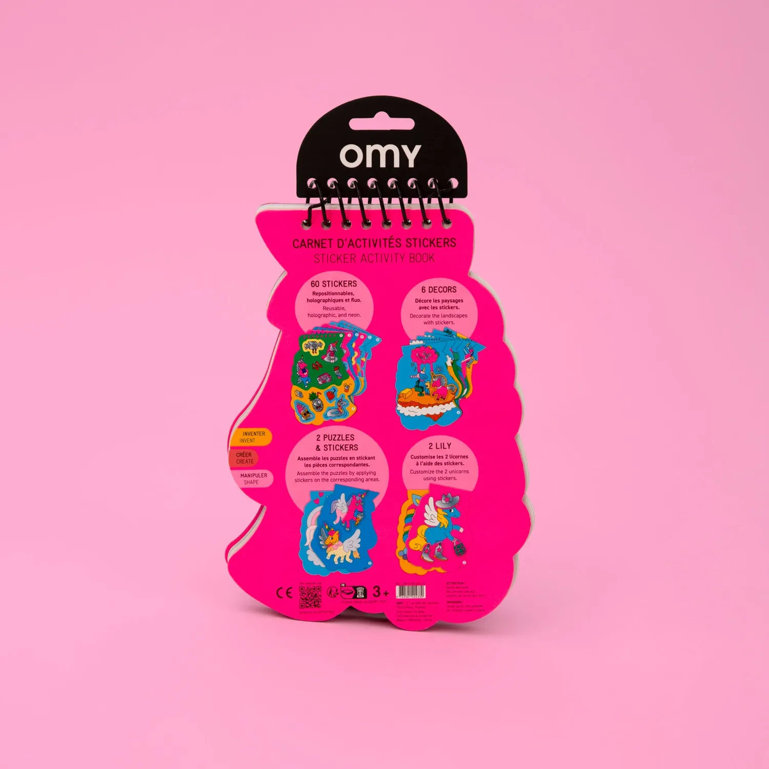 OMY Lily klistermærkebog aktivitet fra 4 år
