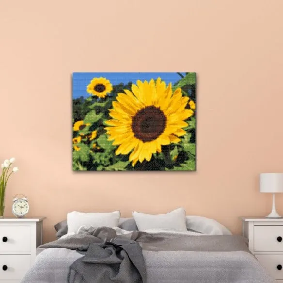 Road2Art Solsikker diamond painting 30x40 cm runde