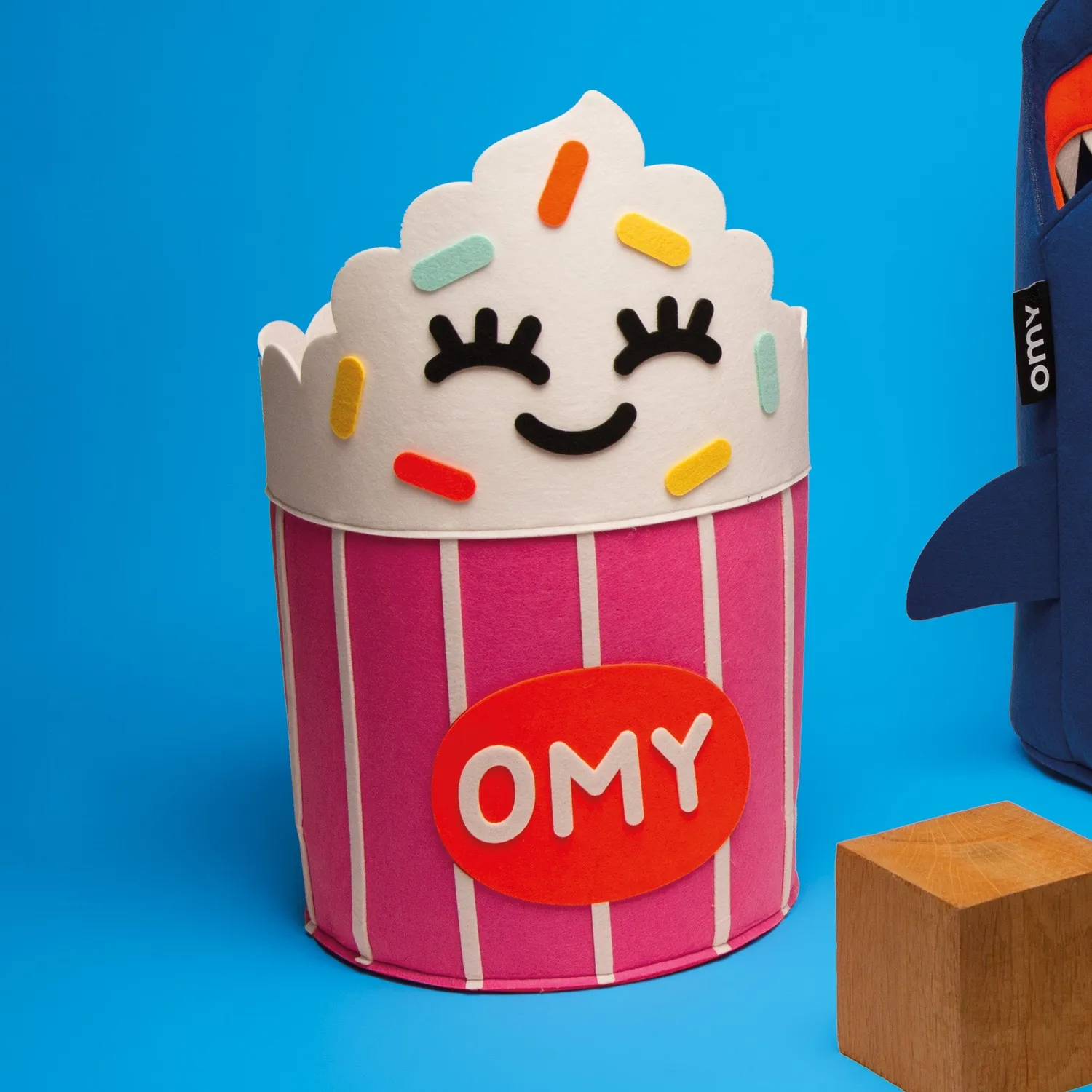 OMY Tidy Bag Yummy opbevaringskurv filt