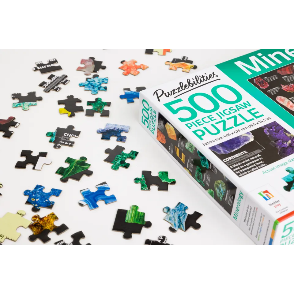 Decoden Magic Mineralogy puslespil 500 brikker mineraler