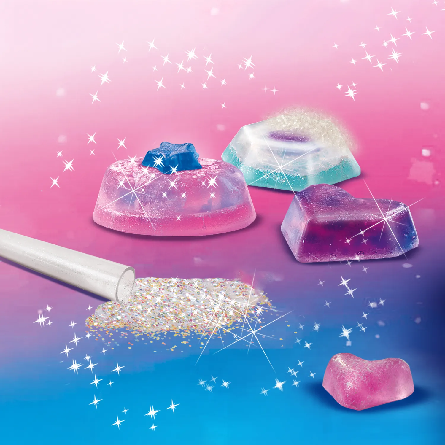 SES Creative Galaxy sæbelab sæt med glitter og forme
