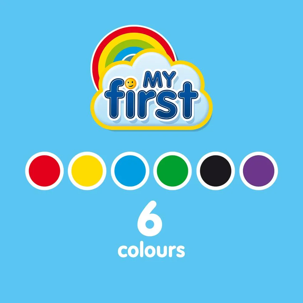 SES Creative My First Colourball farvekridt bold 6 farver