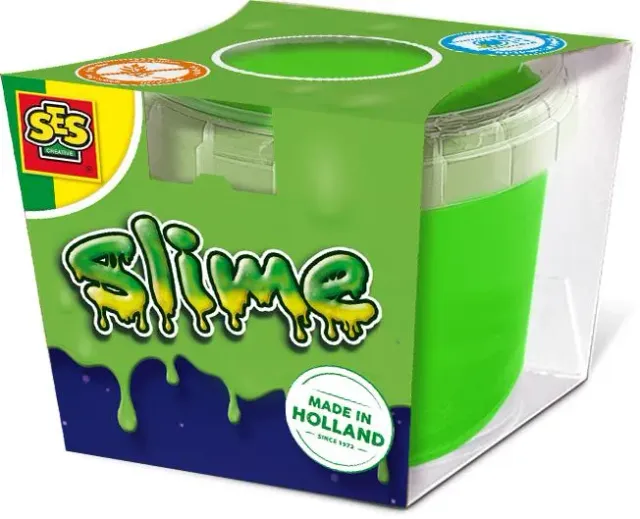 SES Creative Slime slim neon grøn 140 g glitter