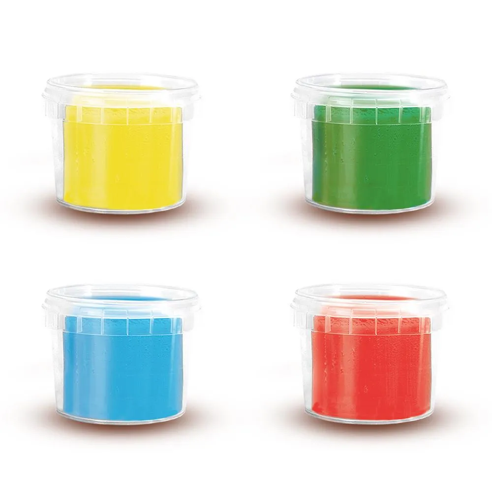 SES Creative Modellervoks 4x90g Rød Gul Grøn Blå
