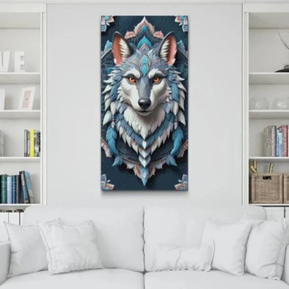Road2Art Ulv Mandala diamond painting 40x80 firkantet