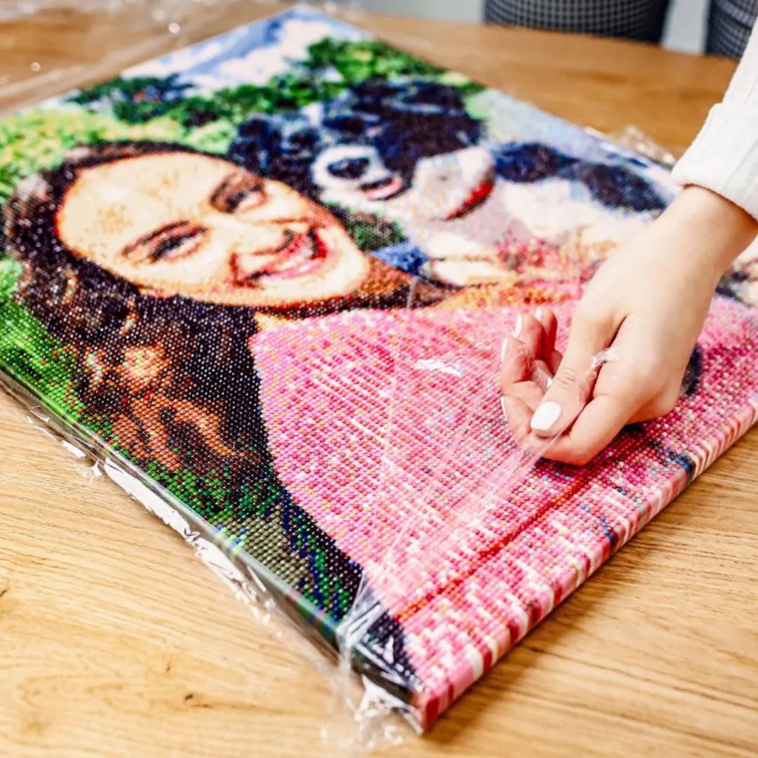 Road2Art Eget Foto diamond painting 40x50 cm runde 5D