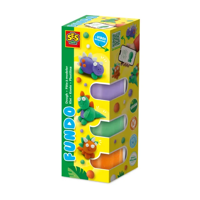 SES Creative FunDo modellervoks dinoer 310 g