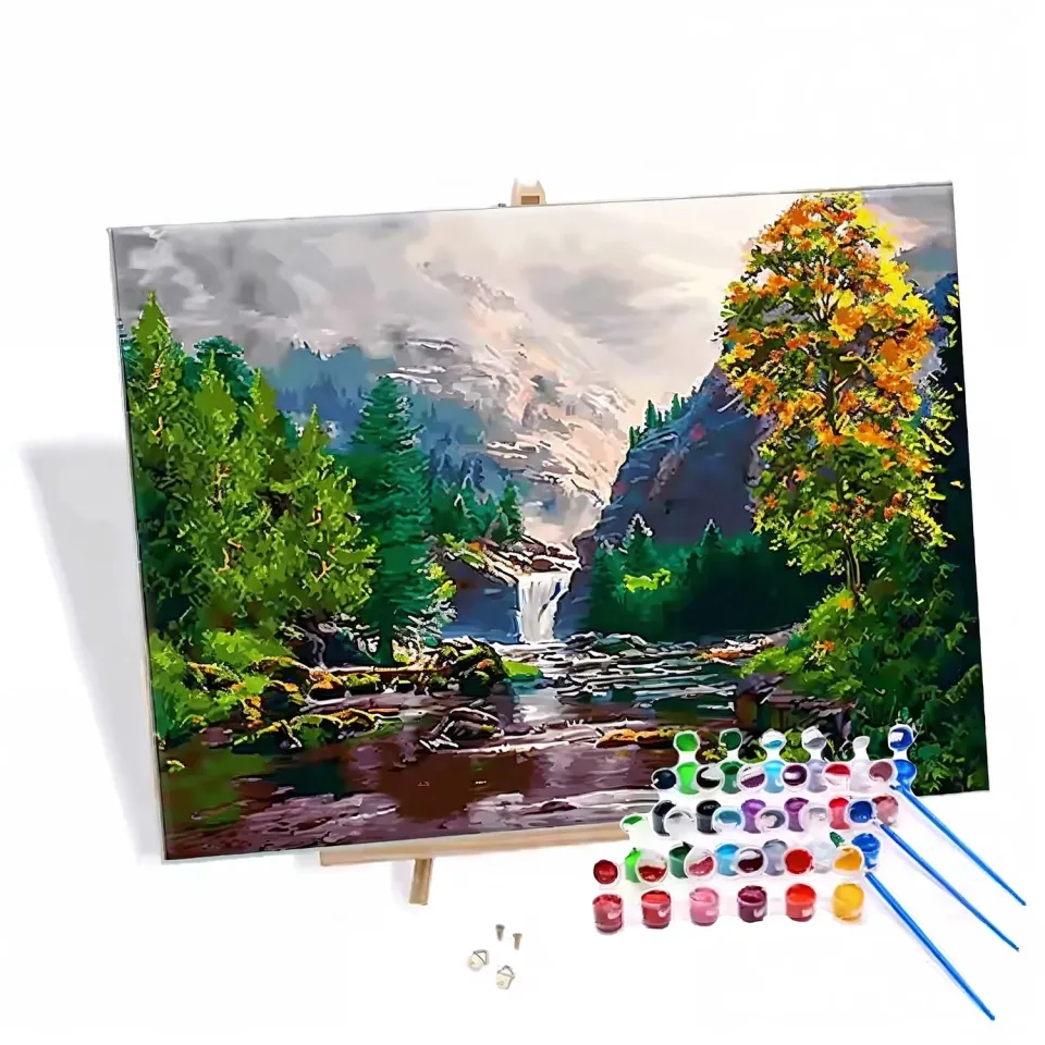 Craftsy.dk Smuk Flod mal efter tal 40x50 cm uden ramme