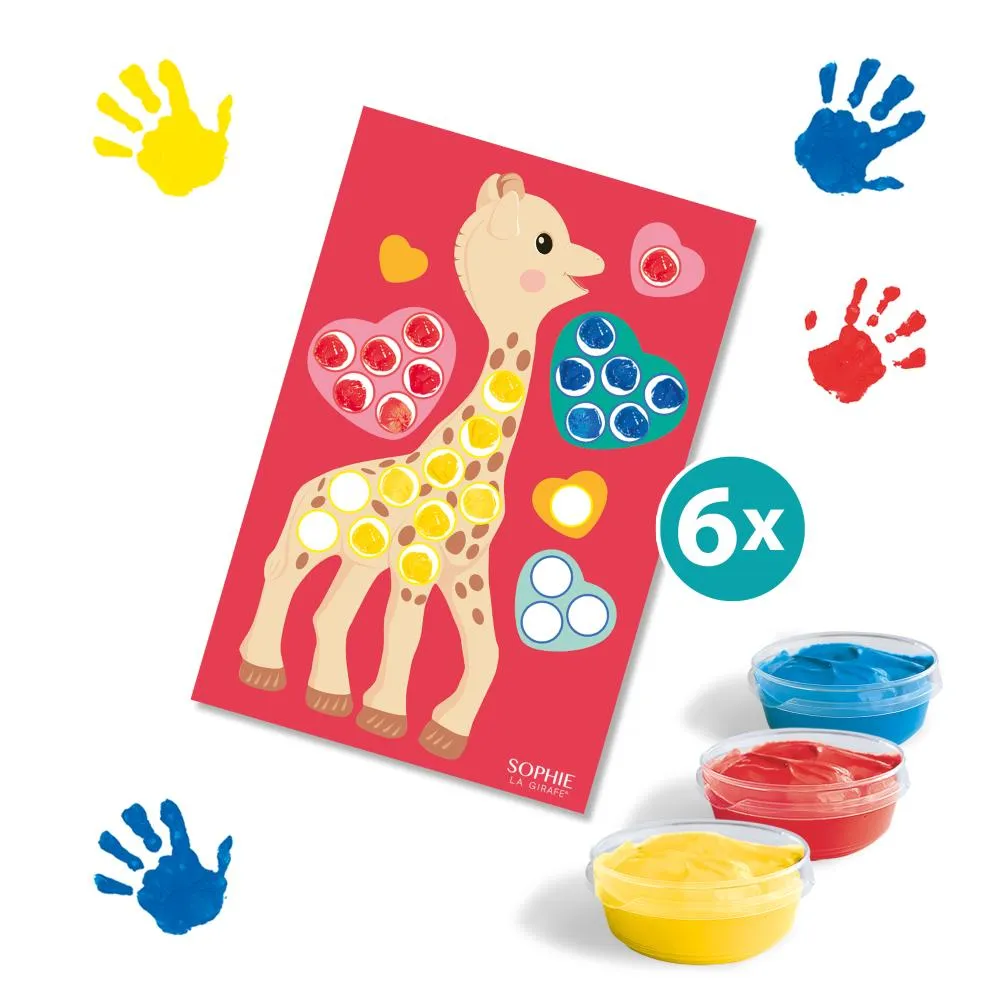 SES Creative Sophie la Girafe malesæt fingerfarve