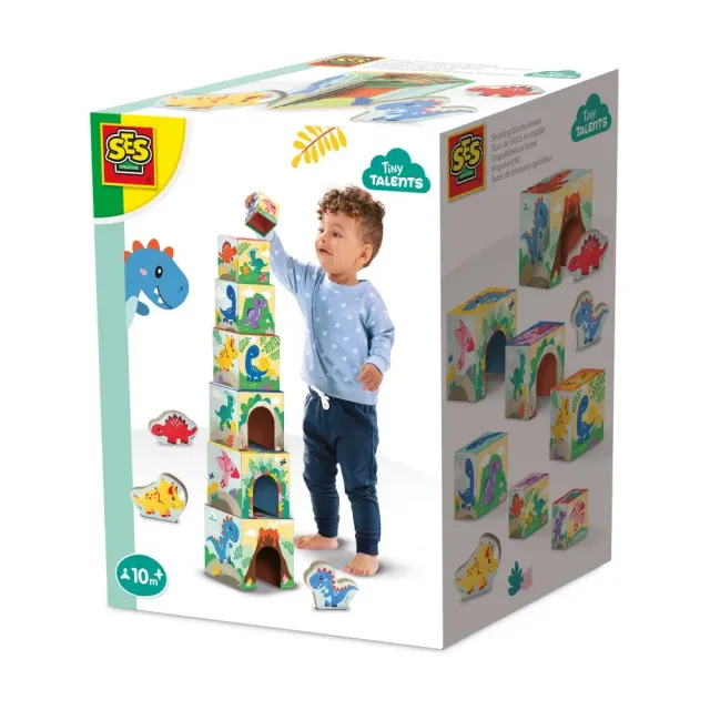 SES Creative Stabelblokke stabletårn dino 11 dele