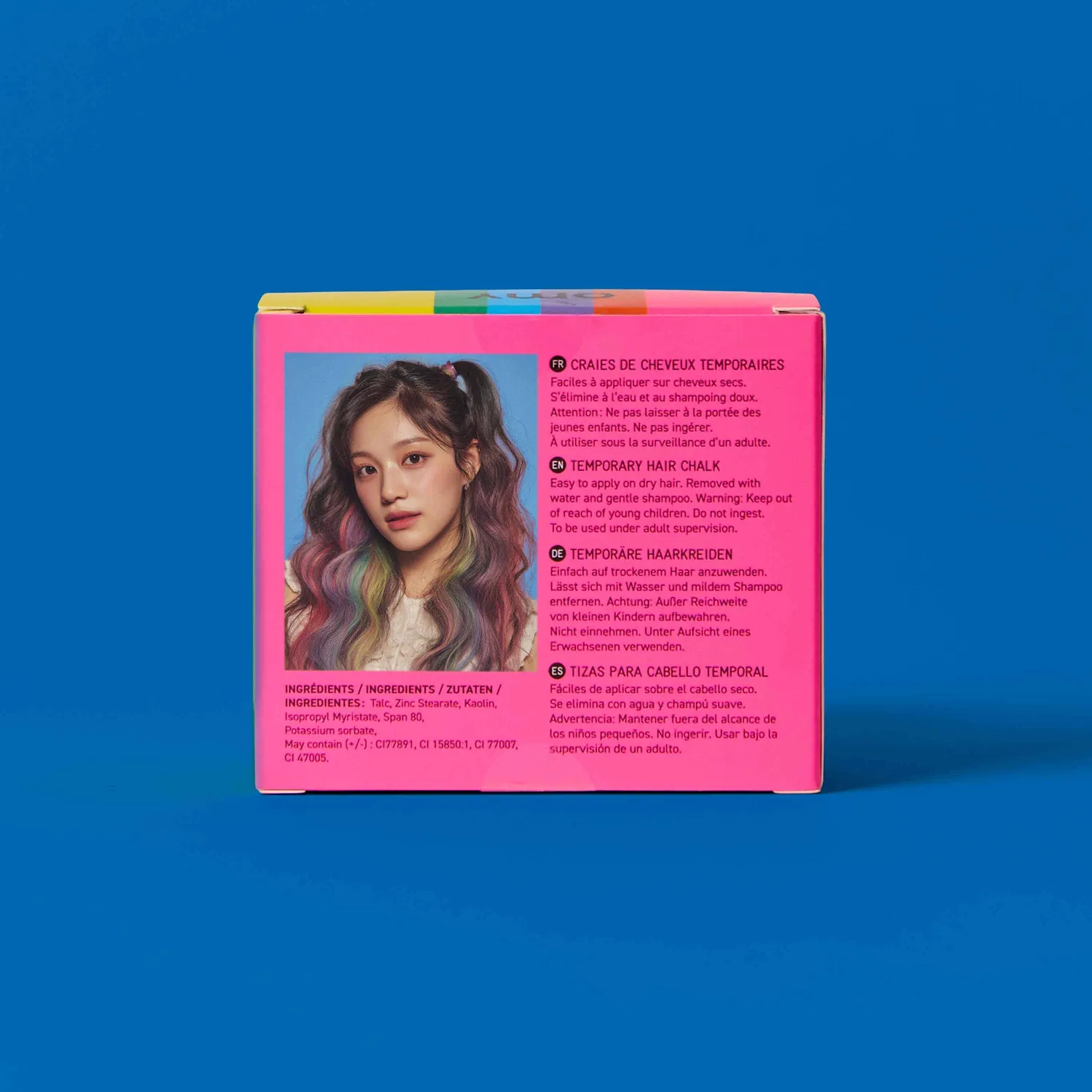 OMY Hair Chalk hårkridt rainbow 6 stk vaskbar