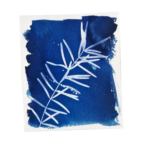 MooiHout Print med Solen Blåtryk Sæt 10 Ark DIY