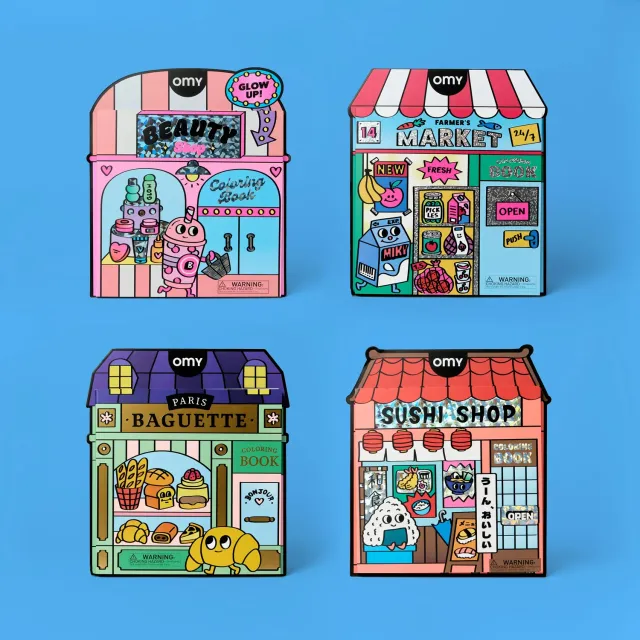 OMY Coloring Boutique Pack malebog 4 stk