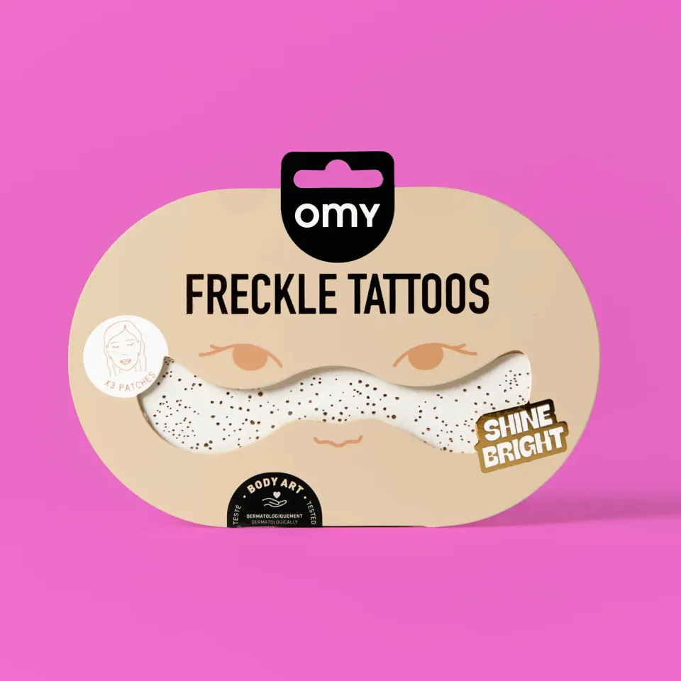 OMY Shine Bright fregne-tatovering guld