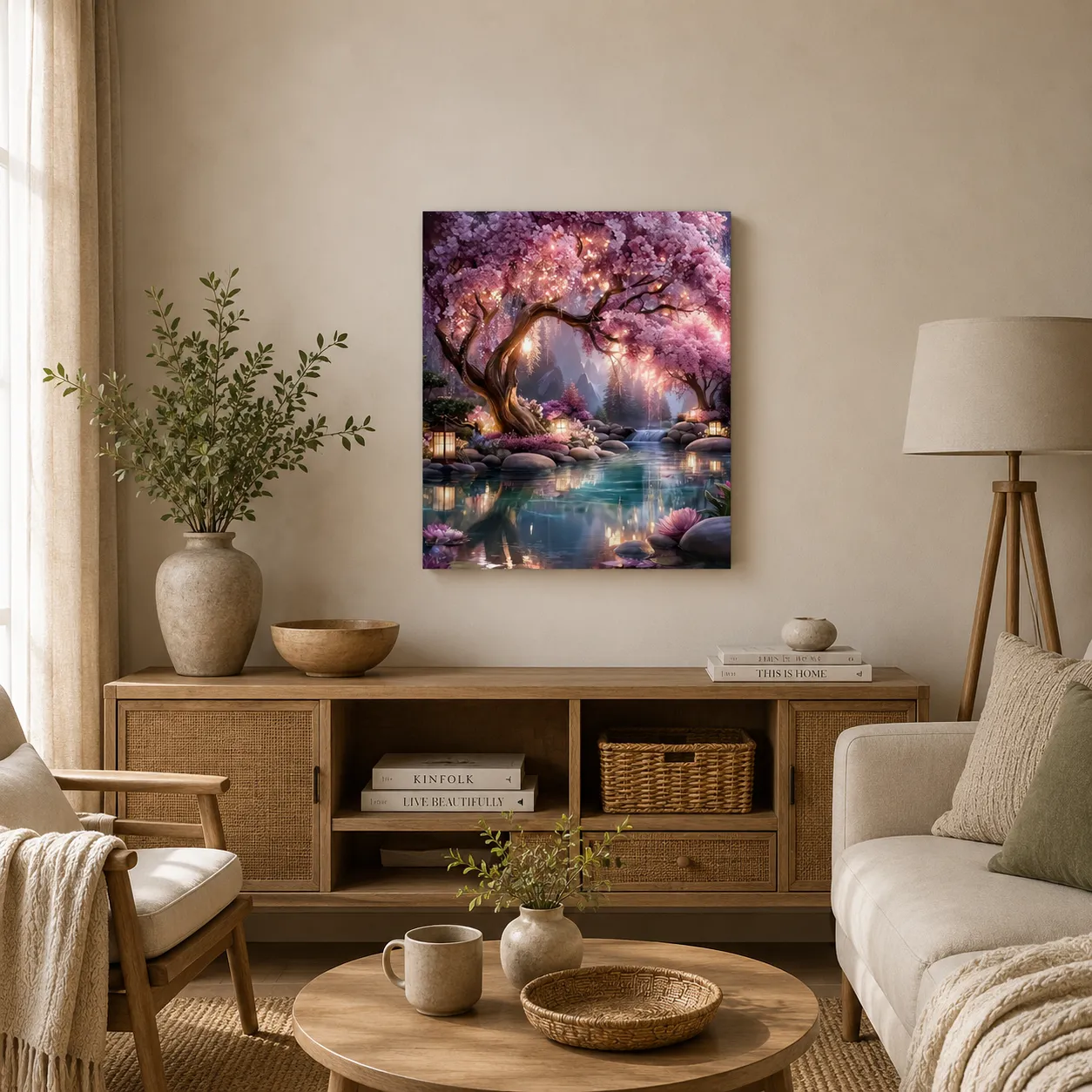 craftsy.dk Sakuraens Have mal efter tal 40x50 kirsebærtræ