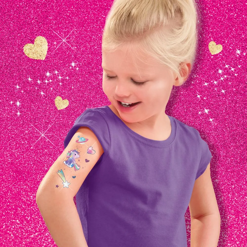 SES Creative Unicorn tatoveringer metallic 64 stk