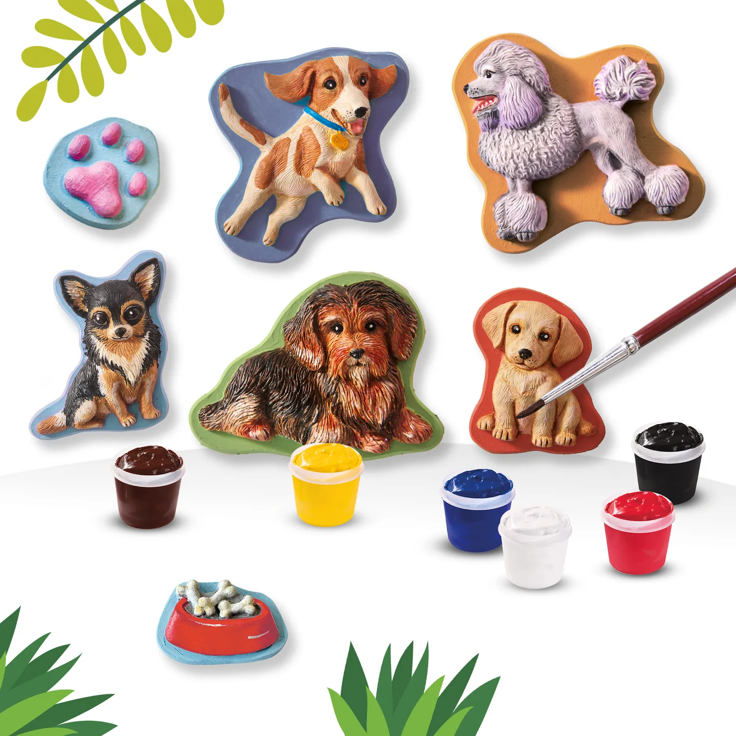 SES Creative gipsfigurer hunde støb og mal