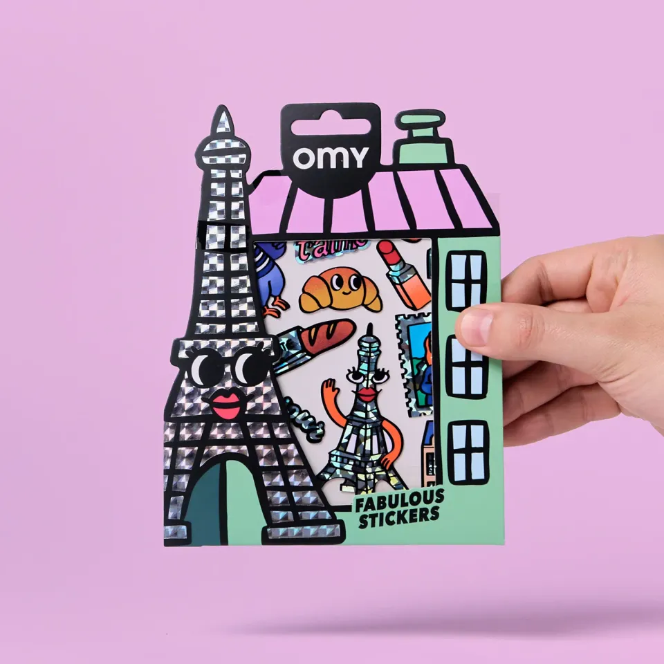 OMY Big Paris klistermærker holografiske