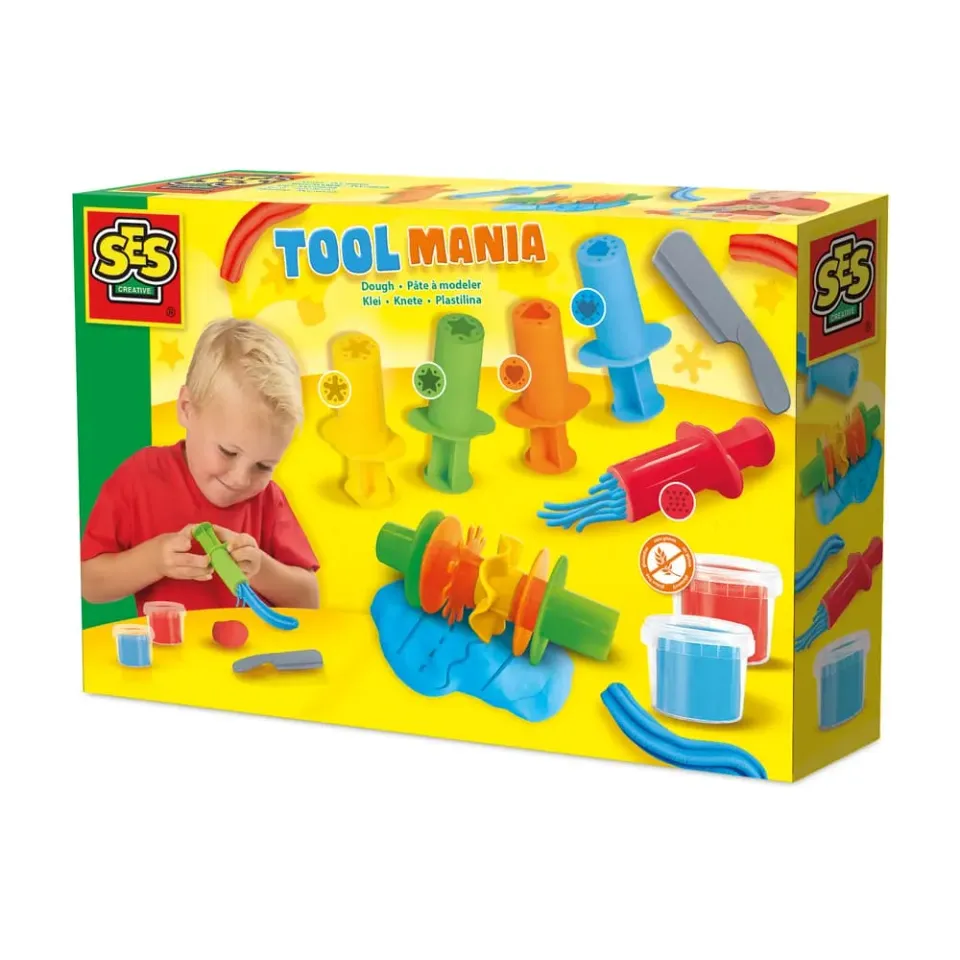 SES Creative Dough Tool Mania modellervoks sæt