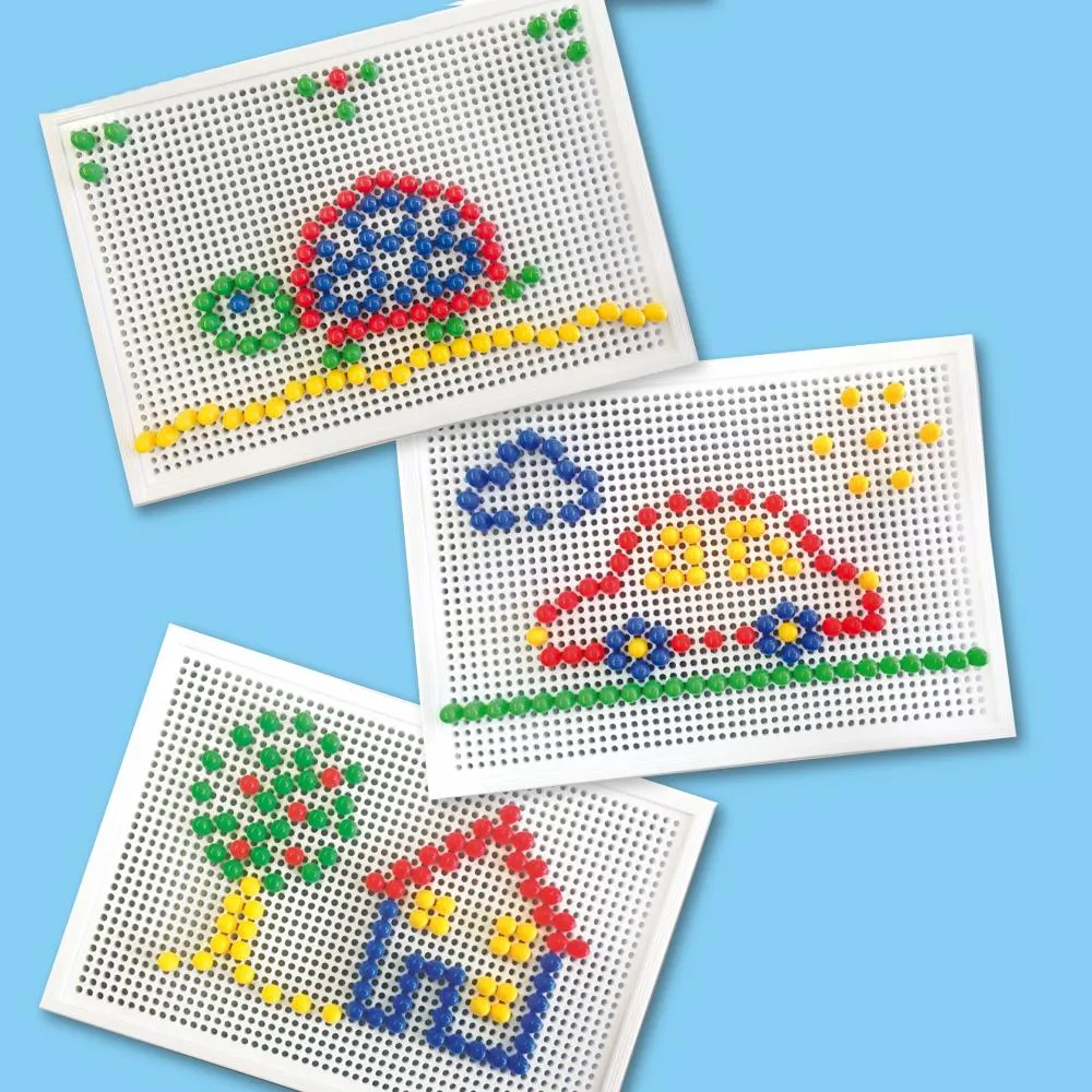 SES Creative Mosaikbræt legesæt med stifter