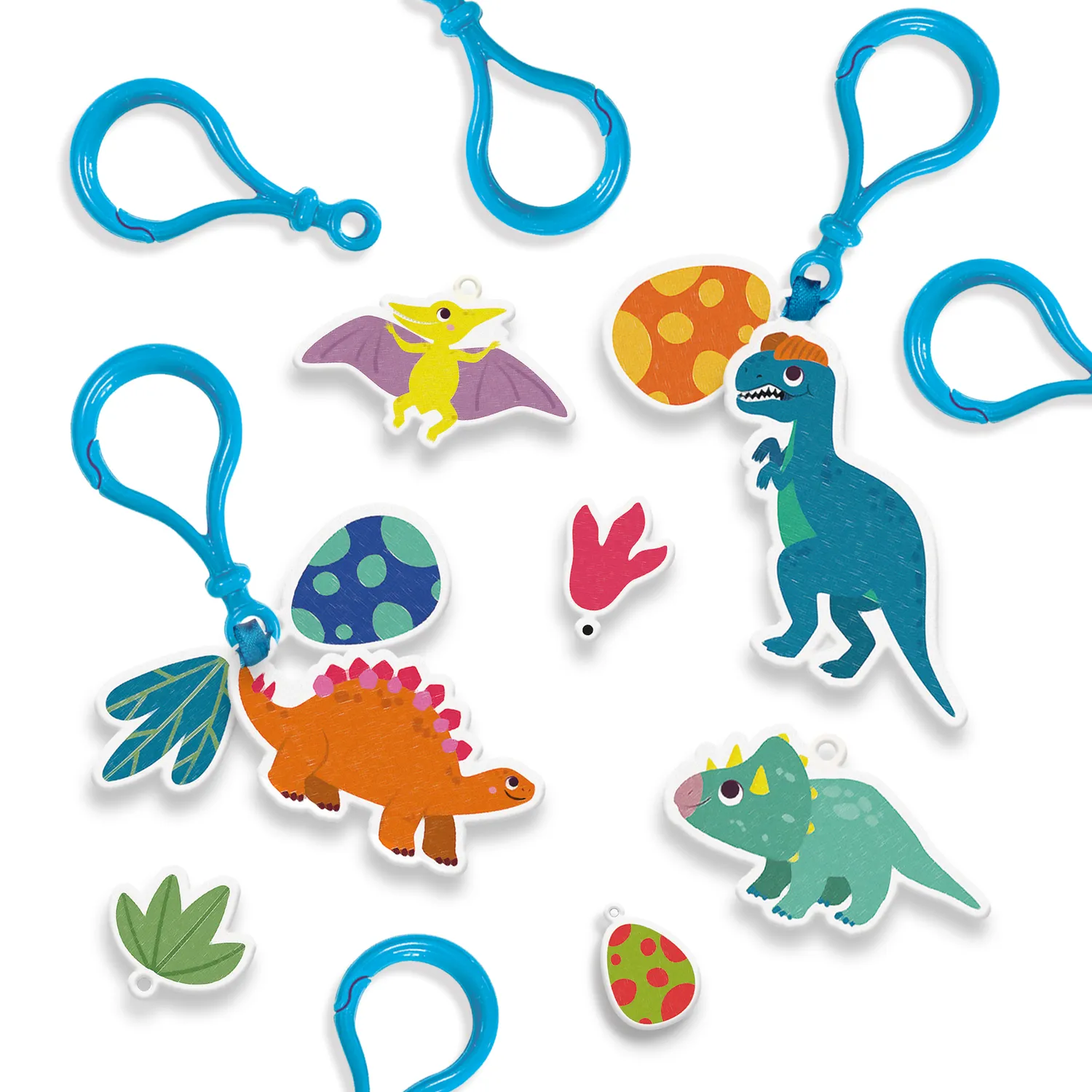 SES Creative Krympeplast Dino nøgleringe sæt fra 5 år