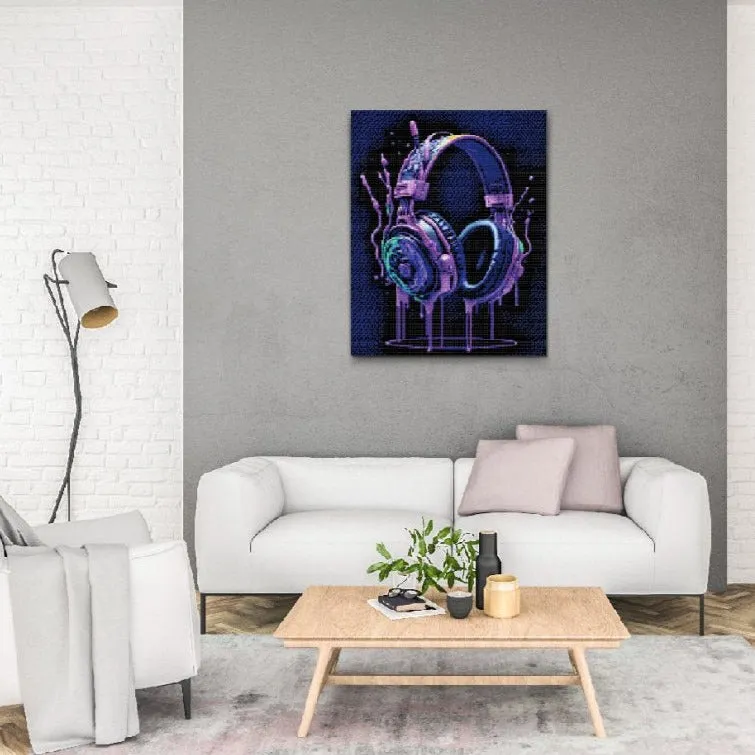 Road2Art Musikelskeren diamond painting 30x40 cm runde sten