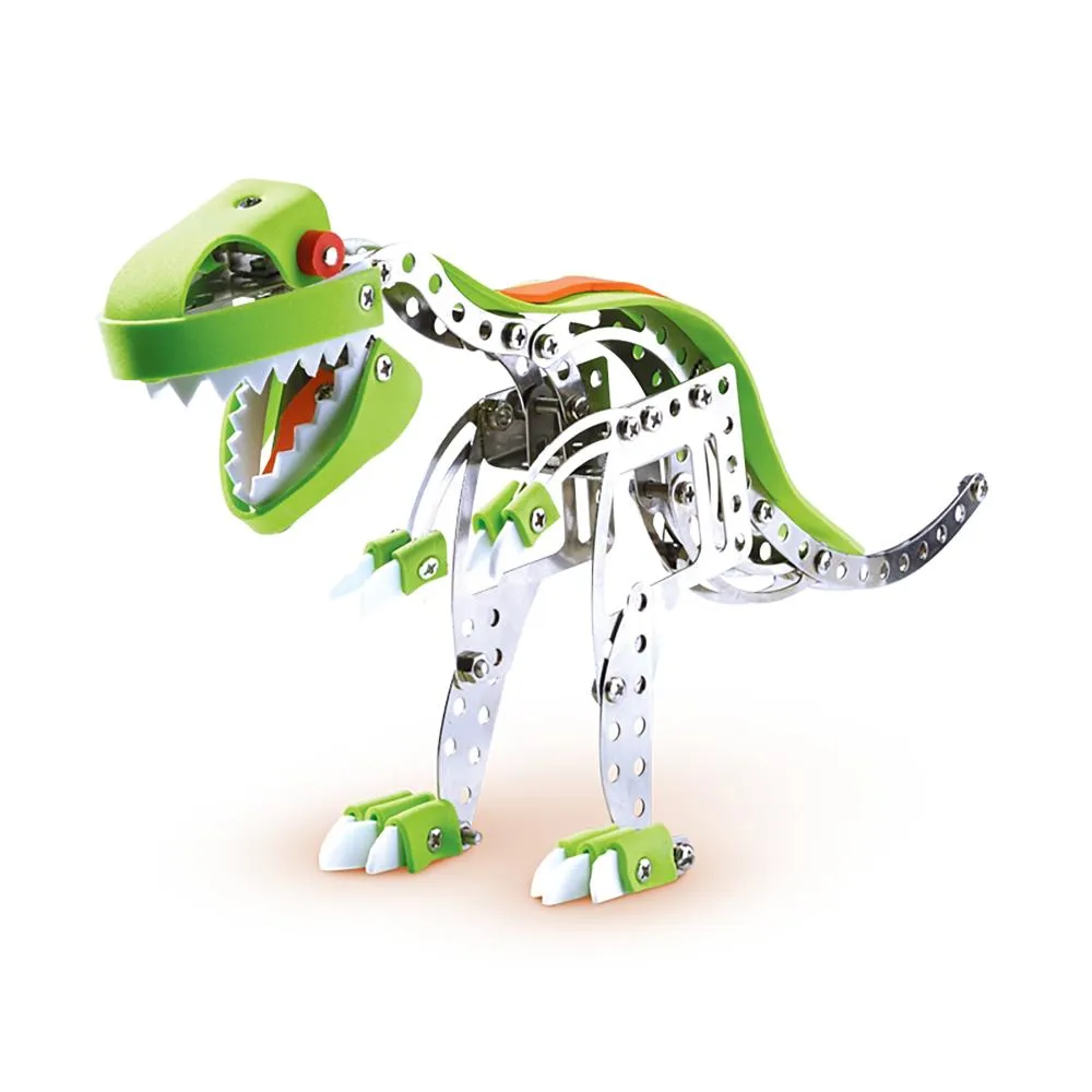 SES Creative Metal Dino byggesæt 7 år skruer værktøj