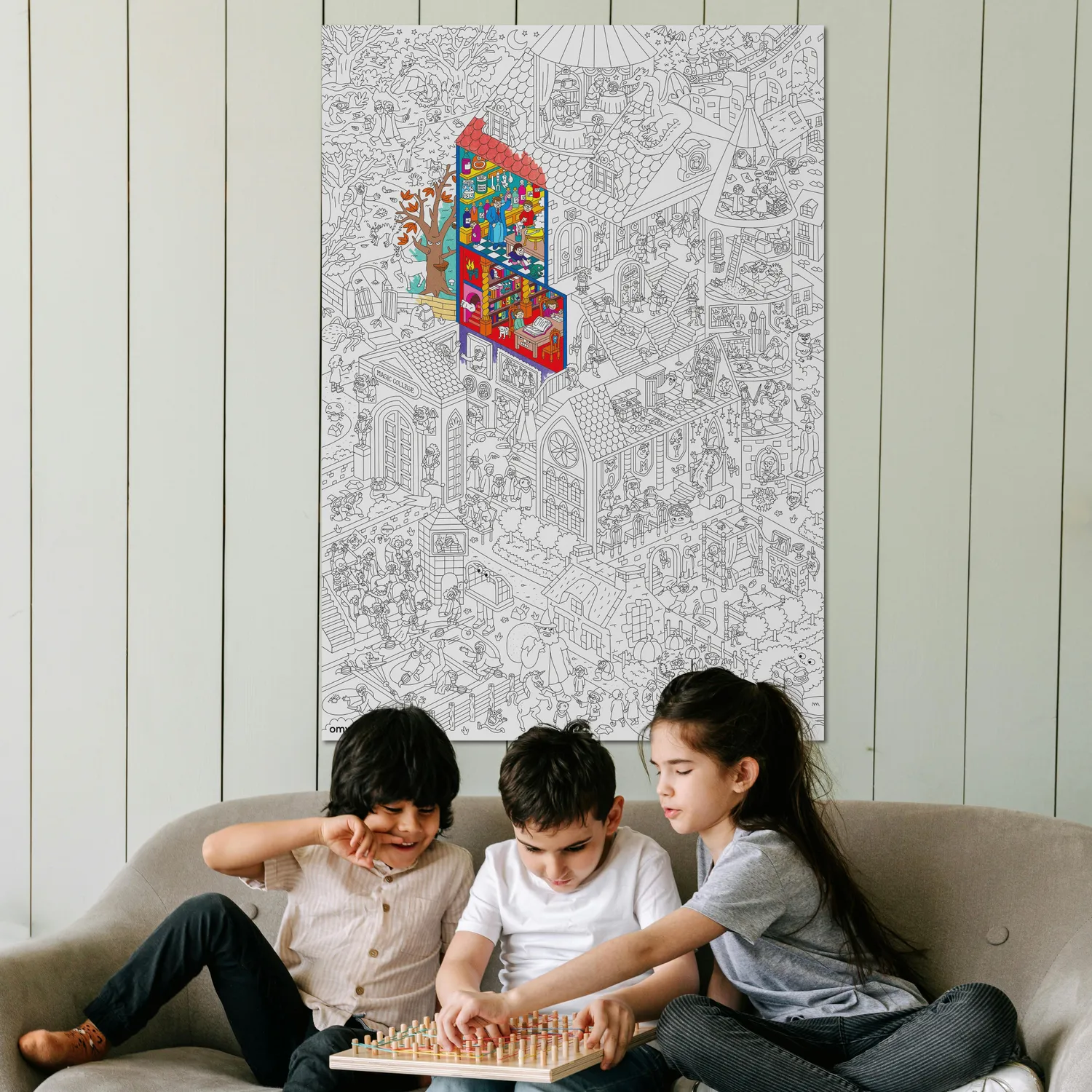 OMY Magic College kæmpe maleplakat magi