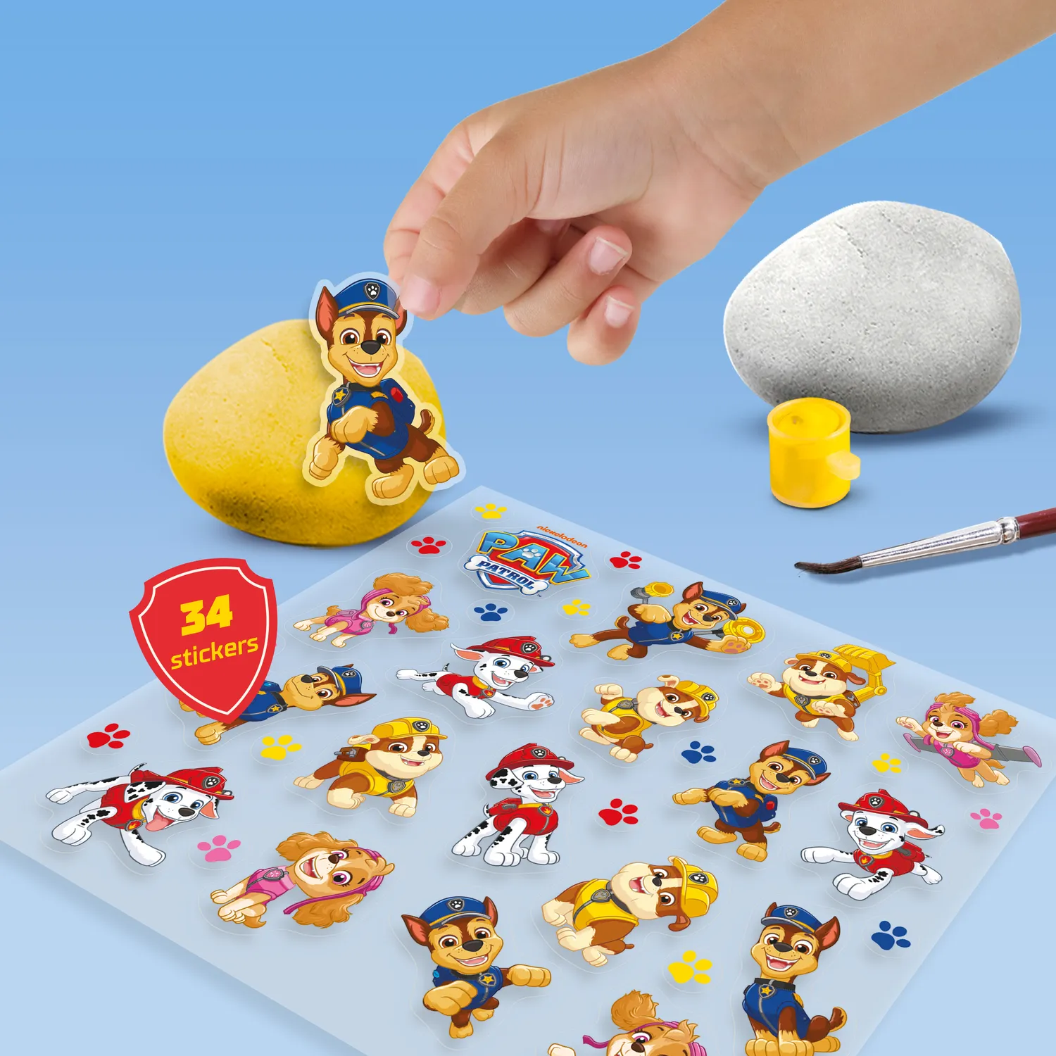 SES Creative Paw Patrol stenmaling sæt 5 sten