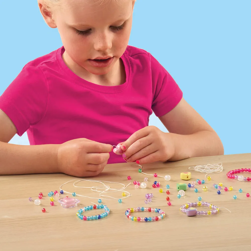SES Creative Lipgloss armbånd perlesæt med hjertevedhæng