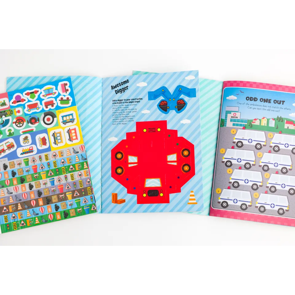 Decoden Magic Sparkly Activity My First Vehicles aktivitetskuffert