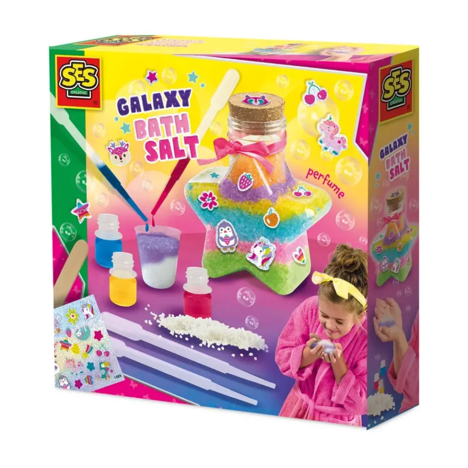 SES Creative Galaxy badesalt lab stjerneflaske duft