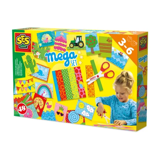 SES Creative Ik Leer Knippen klippesæt 48 ark sikker saks