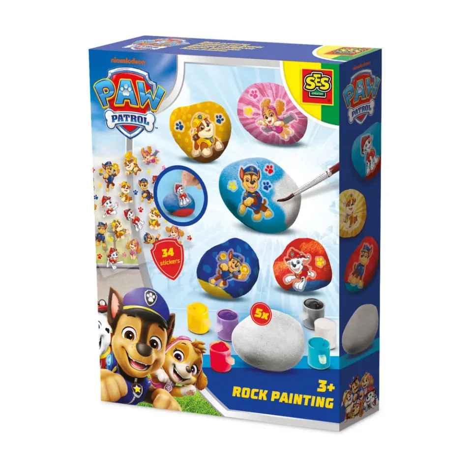 SES Creative Paw Patrol stenmaling sæt 5 sten
