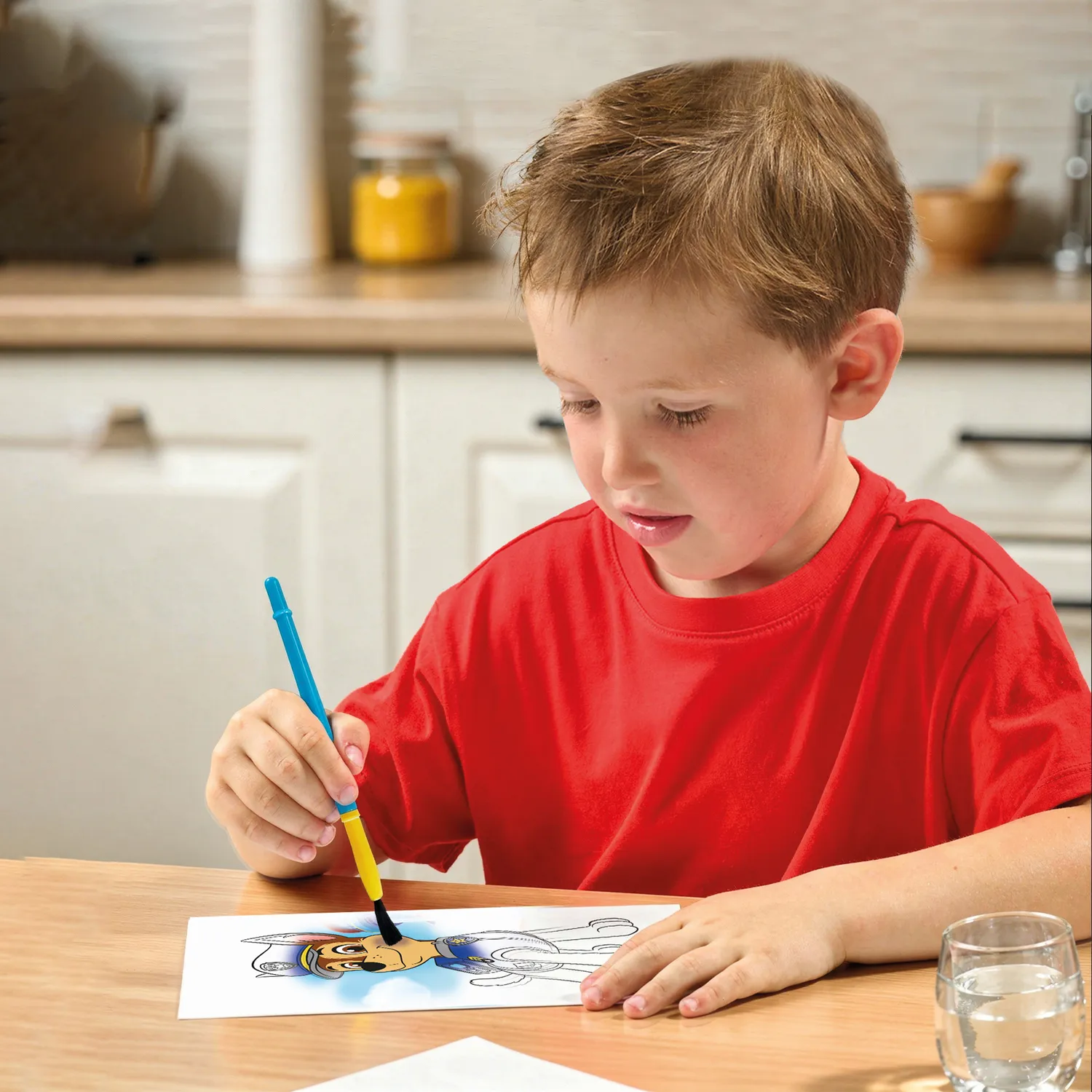 SES Creative Paw Patrol mal med vand 4 kort
