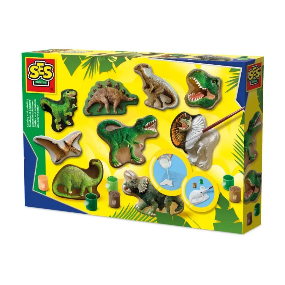 SES Creative Støb og mal Dinoworld støbesæt dino gips