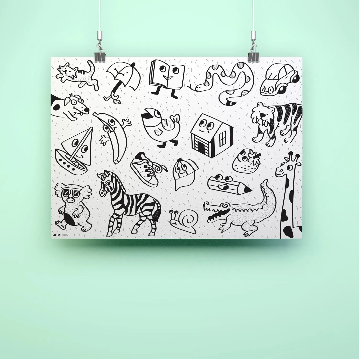 OMY My First Art maleplakat baby store flader