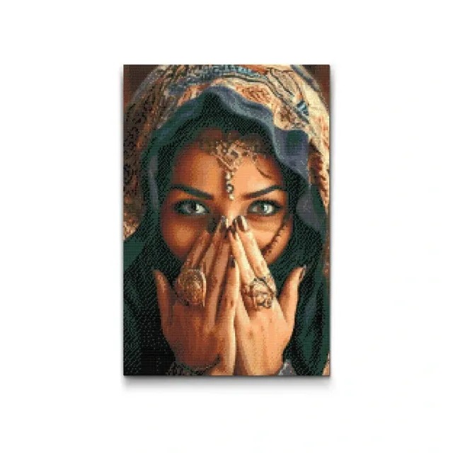 Road2Art Mystiske Øjne diamond painting 40x60 cm runde 5D